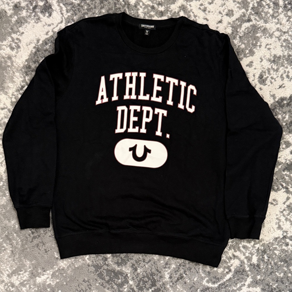 True Religion Athletic Dept. Black Sweater